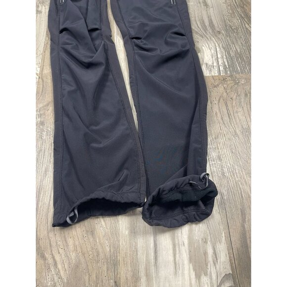 Lululemon Run Free Pants 4 Black Warmup Zip Pockets Fleece Lined Straight Leg - Picture 6 of 9